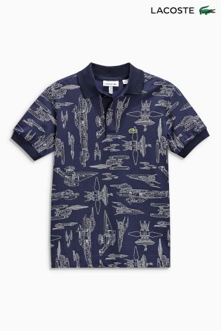 Navy Lacoste&reg; Spaceship Polo